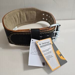NWT Harbinger Black 4" (4 inch) Padded Lifting Belt Leather
